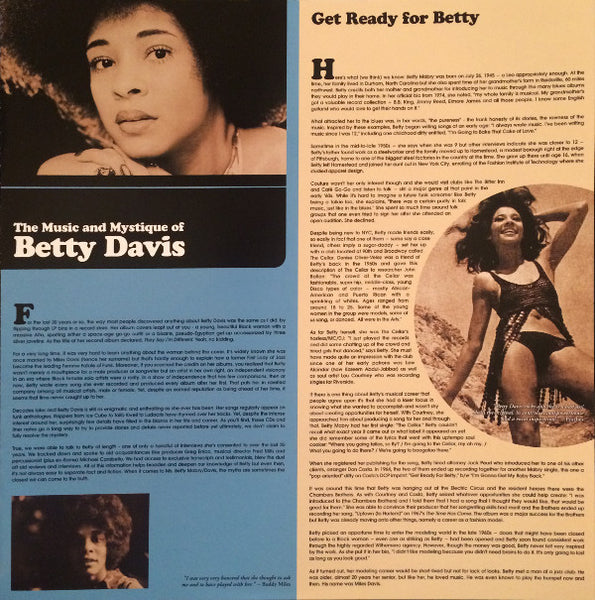 Betty Davis : Betty Davis (LP, Album, RE, RM, 180)