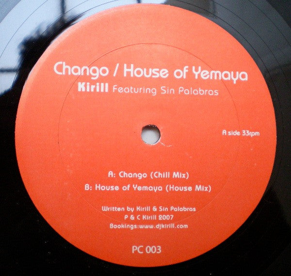 DJ Kirill Featuring Sin Palabras : Chango (12")