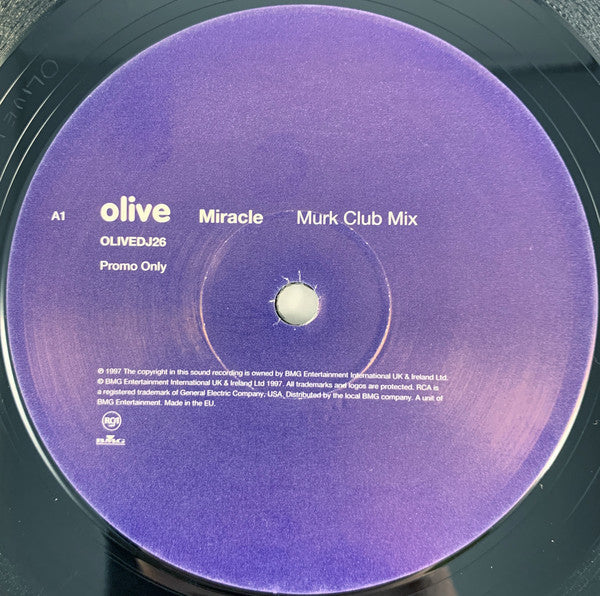 Olive : Miracle (2x12", Promo)