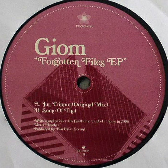 Giom : Forgotten Files EP (12", EP)