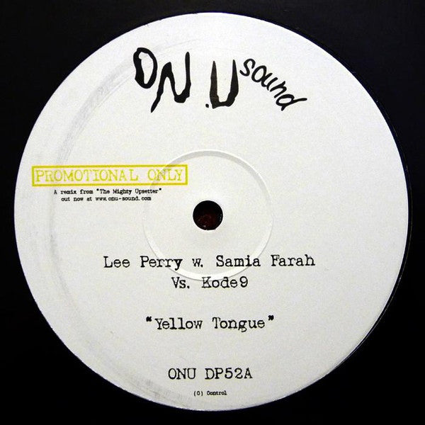 Lee Perry W. Samia Farah Vs. Kode9 : Yellow Tongue (12", Ltd, Promo)
