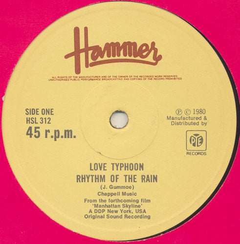 Love Typhoon : Rhythm Of The Rain / More Congas (12")