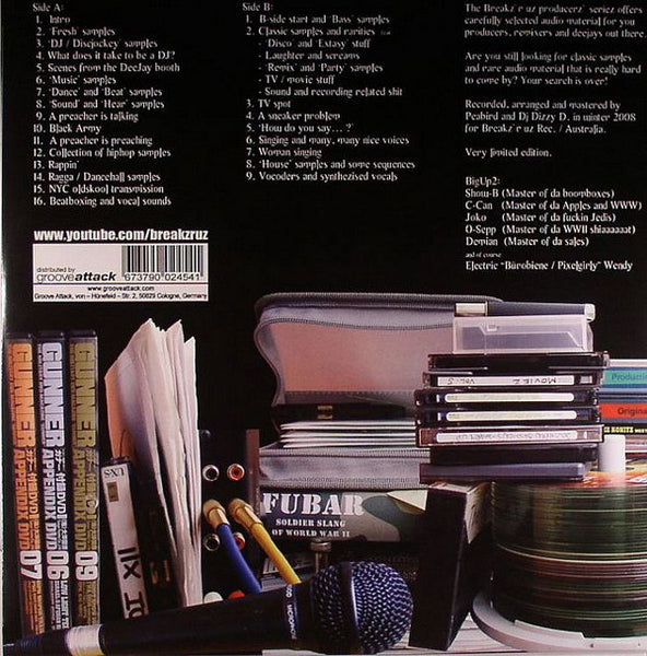 Peabird & DJ Dizzy D : Vocal Library 2 (LP, Ltd)