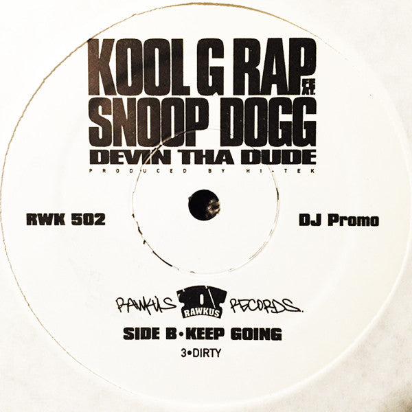 Kool G Rap Featuring Snoop Dogg, Devin The Dude : Keep Going (12", Promo)