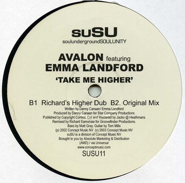 Avalon (2) : Take Me Higher (12")