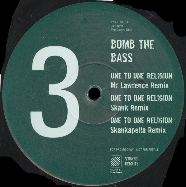 Bomb The Bass : One To One Religion (2x12", Promo)