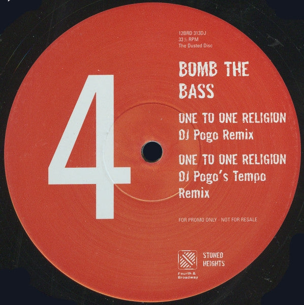 Bomb The Bass : One To One Religion (2x12", Promo)