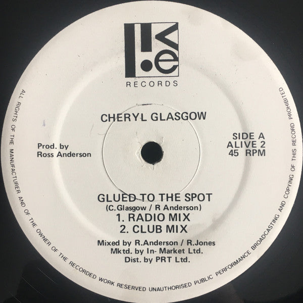 Cheryl Glasgow : Glued To The Spot (12", Single)