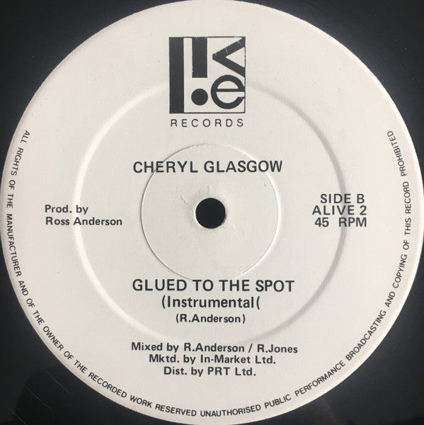 Cheryl Glasgow : Glued To The Spot (12", Single)