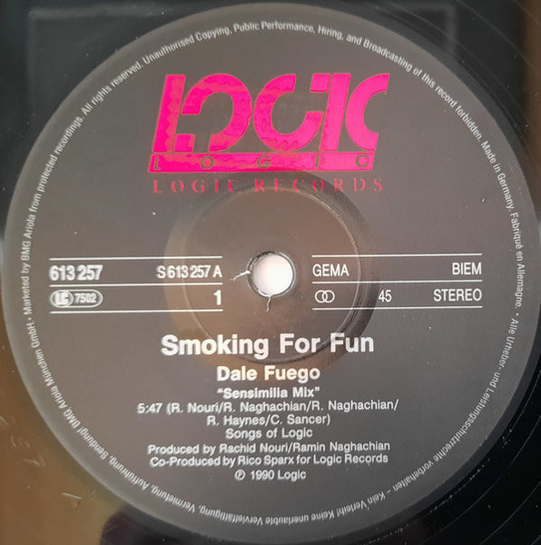 Smoking For Fun : Dale Fuego (12")