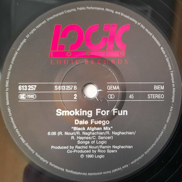 Smoking For Fun : Dale Fuego (12")
