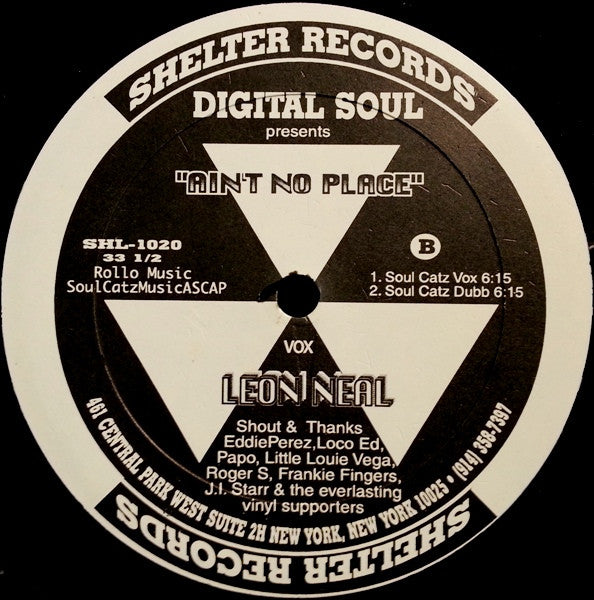 Digital Soul : Ain't No Place (12")