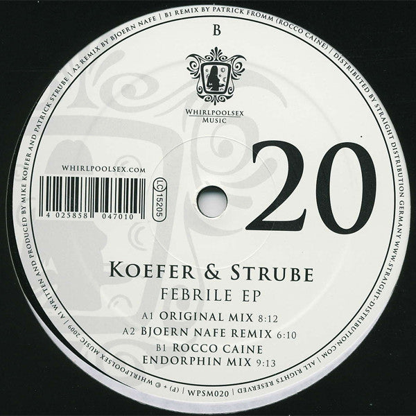 Koefer & Strube : Febrile EP (12", EP)