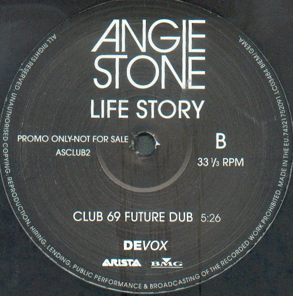 Angie Stone : Life Story (12", Promo)