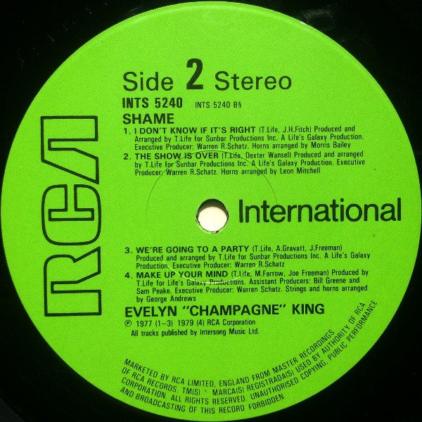Evelyn King : Shame (LP, Comp)