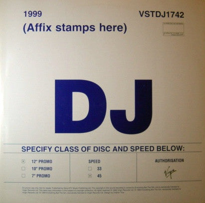 EverythingButTheGirl* : Five Fathoms (2x12", Promo)