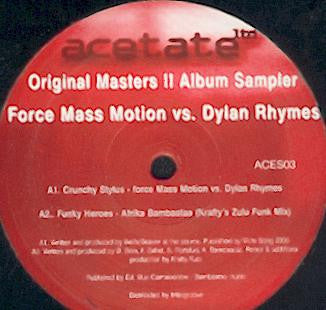 Various : Original Masters II Album Sampler (12")