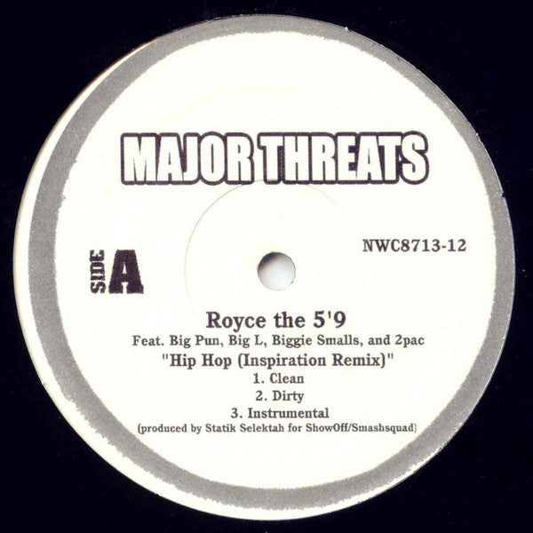 Royce Da 5'9" / Method Man : Hip Hop (Inspiration Remix) / What's Happening (Showoff Remix) (12")