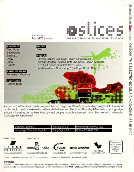 Various : Slices - The Electronic Music Magazine. Issue 2-09 (DVD-V, PAL, DVD)