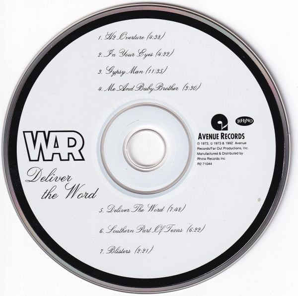 War : Deliver The Word (CD, Album, RE, RM)