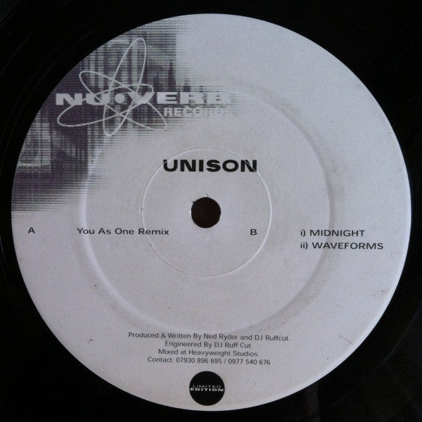 Unison (17) : You As One (Remix) (12", Ltd)