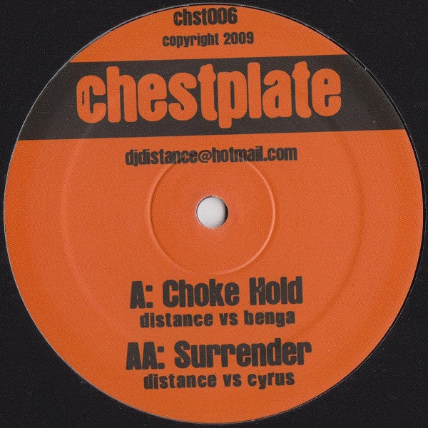 DJ Distance vs. Benga / DJ Distance vs. Cyrus (9) : Choke Hold / Surrender (12")