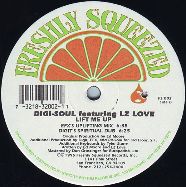 Digi-Soul Featuring LZ Love : Lift Me Up (12")