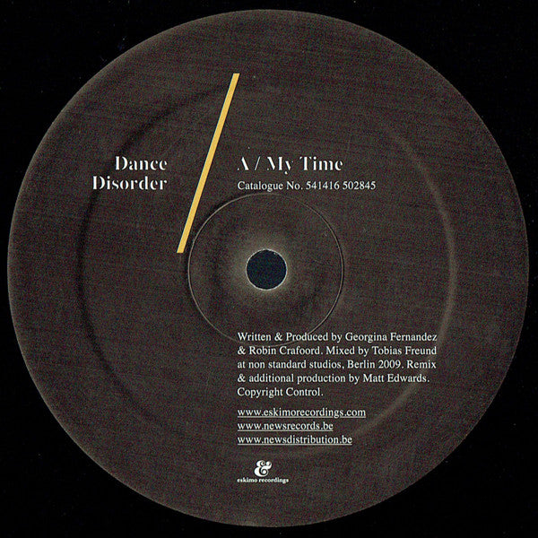 Dance Disorder : My Time (12")