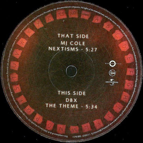 MJ Cole / D.B.X. : Long Time Dead (Music From The Motion Picture) (12")