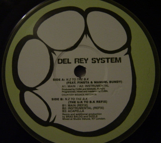 Del Rey System : N.Z To The B.K (12")