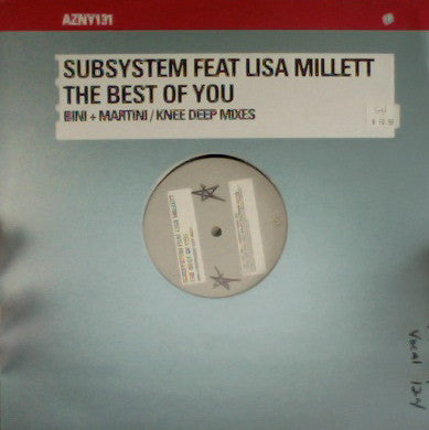 Subsystem Feat Lisa Millett : The Best Of You (Bini + Martini / Knee Deep Mixes) (12")