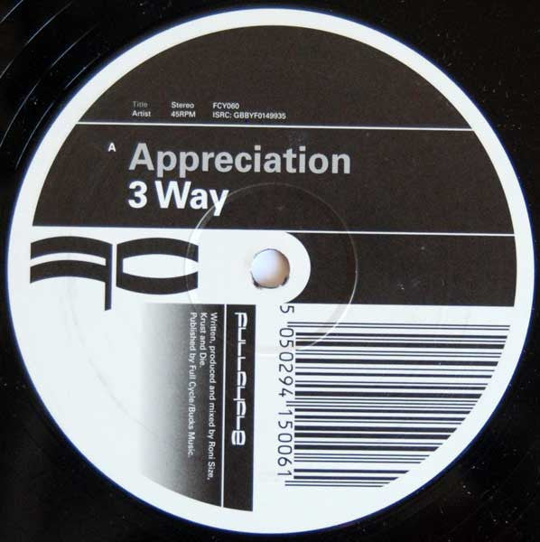 3 Way : Appreciation / Price Of Fame (12")