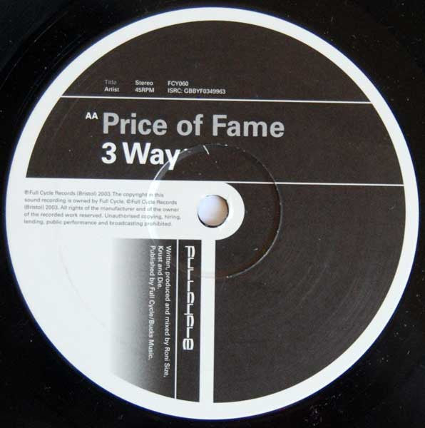 3 Way : Appreciation / Price Of Fame (12")