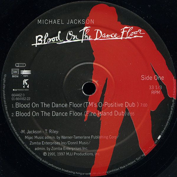 Michael Jackson : Blood On The Dance Floor / Dangerous (12")