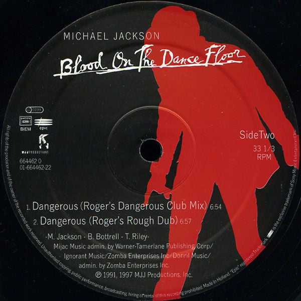 Michael Jackson : Blood On The Dance Floor / Dangerous (12")