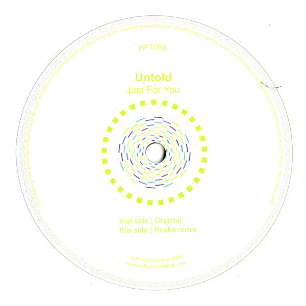 Untold : Just For You (12", Single)