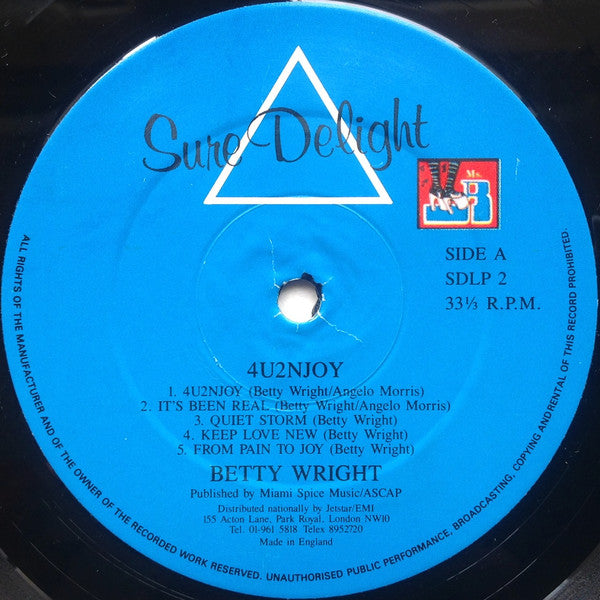 Betty Wright : 4u2njoy (LP, Album)