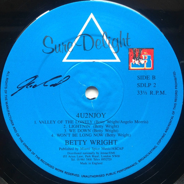 Betty Wright : 4u2njoy (LP, Album)