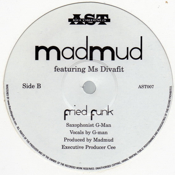 Madmud feat. Ms. Divafit : Bang The Funk / Fried Funk (12")