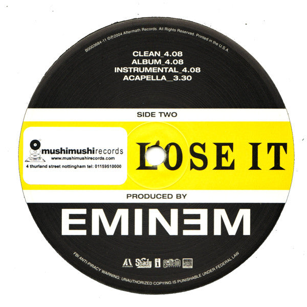 Eminem : Just Lose It (12")