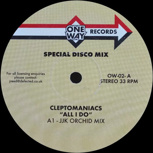 Cleptomaniacs Featuring Bryan Chambers : All I Do (12")