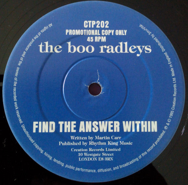 The Boo Radleys : Find The Answer Within (12", S/Sided, Promo)