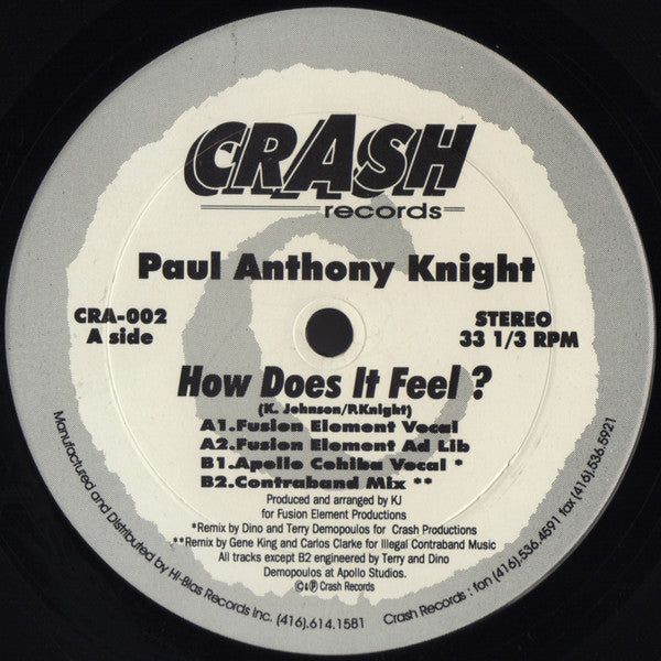Paul Knight : How Does It Feel? (12")
