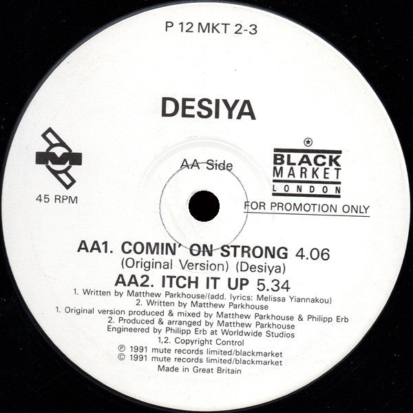 Desiya : Comin On Strong (12", Promo)