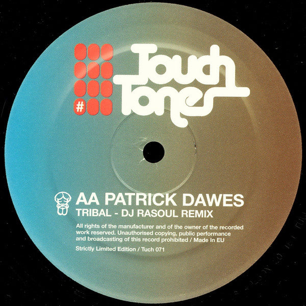 Verious Artists / Patrick Dawes : Touch Tones Remix EP1 (12", Ltd)