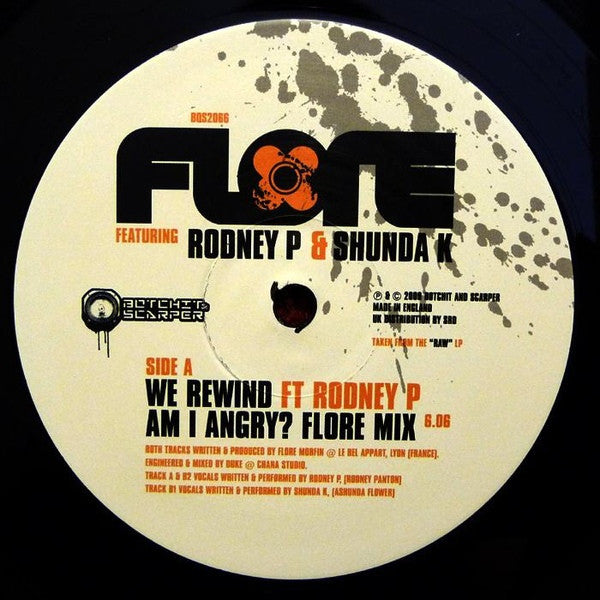 Flore Featuring Rodney P & Shunda K : We Rewind / The Test (12")