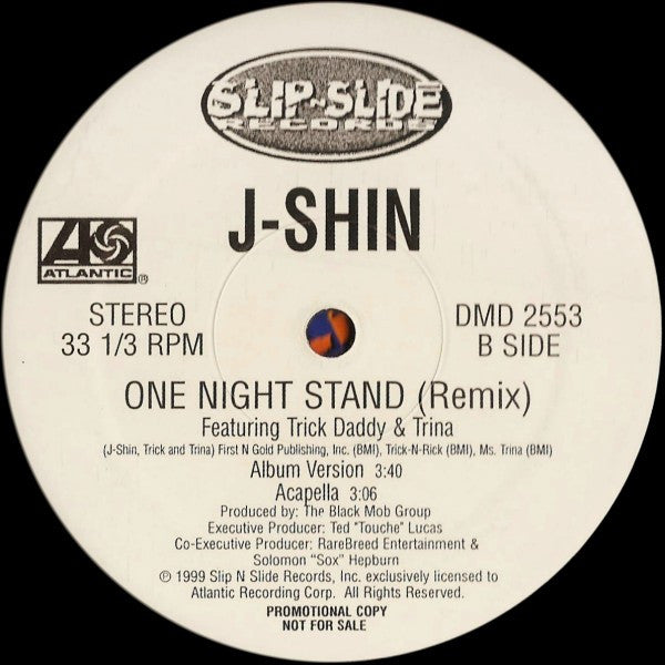 J-Shin Featuring Trick Daddy & Trina : One Night Stand (Remix) (12", Promo)
