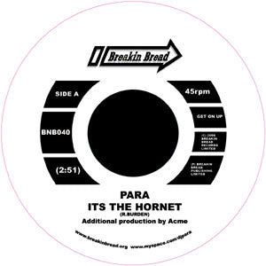 DJ Para (2) : Its The Hornet (7")