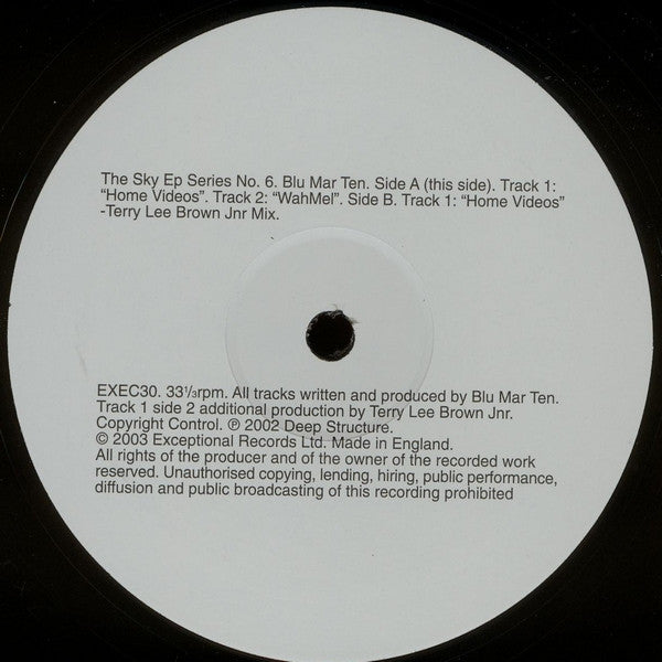 Blu Mar Ten : The Sky EP Series No. 6 (12", EP)