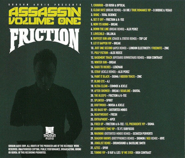 DJ Friction : Assassin Volume One (CD, Mixed)